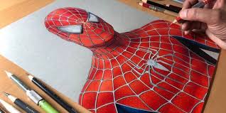 From Sketch to Superhero: Creating Dynamic drawing:7barsug8u0w= spiderman